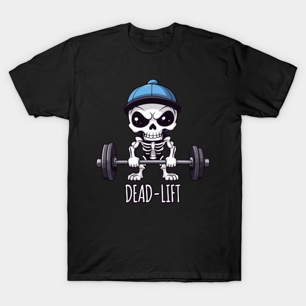 Halloween Dead-lift Skeleton T-Shirt by Rishirt